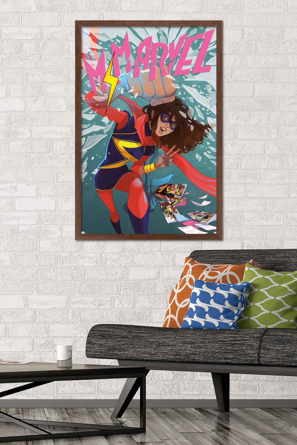 Marvel Comics - Ms. Marvel - Ms. Marvel #13 Wall Poster, 22.375" x 34", Framed