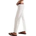 thumbnail image 4 of Women Middle Waist Light Washed Straight Leg Denim Pants Casual Ankle Jeans, 4 of 6