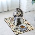 thumbnail image 6 of Dog Food Mats for Floors Waterproof, Dog Cat Water Bowl Mats Pet Feeding Absorbent Mat Dog Cat Pet Placemats for Food and Water Beige 24 * 32 inch, 6 of 6
