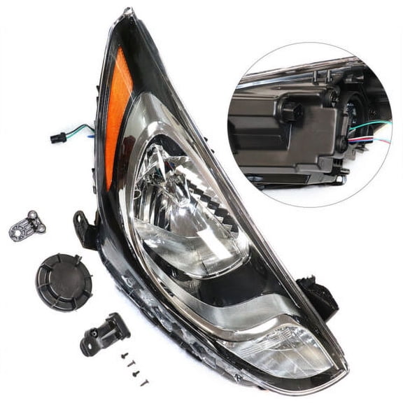 Halogen Headlight Headlamp Kit Fit 2012 2013 2014 Hyundai Accent Right Side
