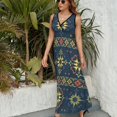 thumbnail image 3 of Bohemian Pattern Vestido Sin Mangas , Vestidos De Lujo Para Ocasiones Oficiales, 3 of 5