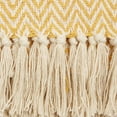 thumbnail image 3 of Honey Gold Handloom Chevron Throw, 3 of 3