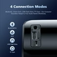 thumbnail image 3 of Bravoul Bluetooth Soundbar 2.0-Channel Stereo 18.11 in with Charging Cable & Built-in Amplifier, Black, 3 of 9