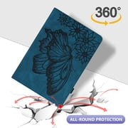 Butterfly Case for Kindle Paperwhite (6 Inch Display) - Synthetic leather/Silicone Composite Case Protector Slim Fit Lightweight Flip Folio Leather Wallet Cute Cover Holder (Blue)