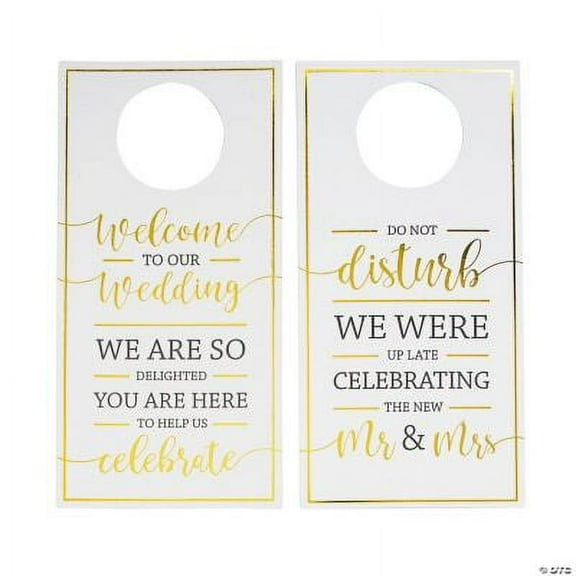 Wedding Hotel Door Hangers, Wedding, Party Decor, 24 Pieces