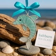 thumbnail image 3 of 2D Handmade Sea Glass Ocean Ornament, Natural Tumbled Sea Glass Coastal Decoration, Nautical Beach Style Wall Hanging Accent, Unique Handmade Art Gift for Ocean Lovers and Seaside Home Decor, HAODEJW, 3 of 8