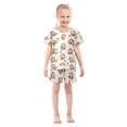 thumbnail image 4 of Summer Short Sleeve Pajama Sets Monkey and Banana Patterns Sleepwear Nighty 95% Cotton (5-14Y), 4 of 7