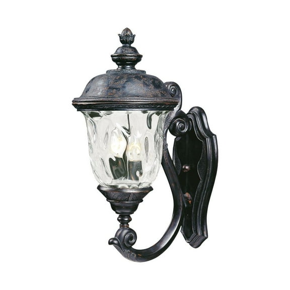 Maxim Carriage House DC Two Light 20-Inch Outdoor Wall Light - Oriental Bronze - 3423WGOB