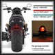 thumbnail image 4 of Luz Trasera de Motocicleta CHAO 12 V Rojo con Soporte de Matrícula Negro para Harley Bobber Chopper Cruiser Dyna Glide Sports, 4 of 5