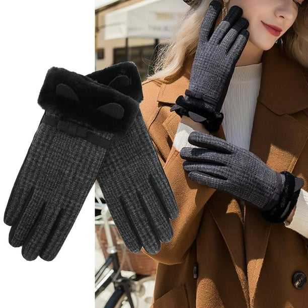 Guantes de Invierno Salvador Mujeres Térmicos Pantalla Táctil Negro
