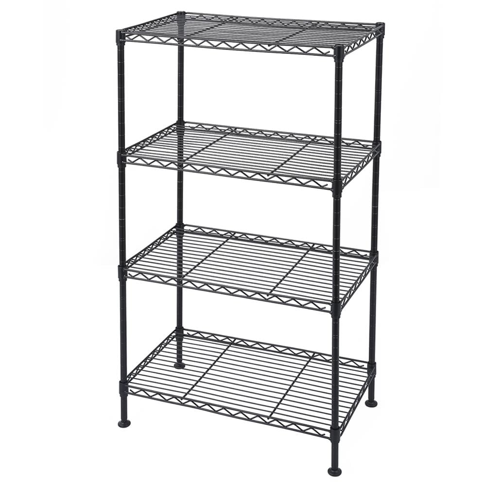 UBesGoo 4Shelf 20"x12"x31" Wire Shelving Unit Garage Wire Shelf Metal