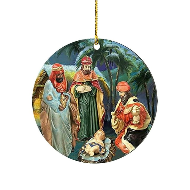 Ornements de Noël Décorations Suspendues Festives Boules Colorées de Qualité et Arbre