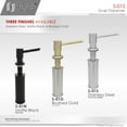 thumbnail image 5 of Stylish Ht 4" & 240 ml Brushed Stainless Steel Soap Dispenser for Kitchen Sink S-01S, 5 of 9