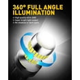 thumbnail image 2 of Bombillas LED AUXITO 7440 7443 T20 7441 7444 para luces de marcha atrás, 2 of 8