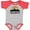 Heather and Red, variant on Inktastic Dallas Texas Skyline Vintage Boys or Girls Baby Bodysuit