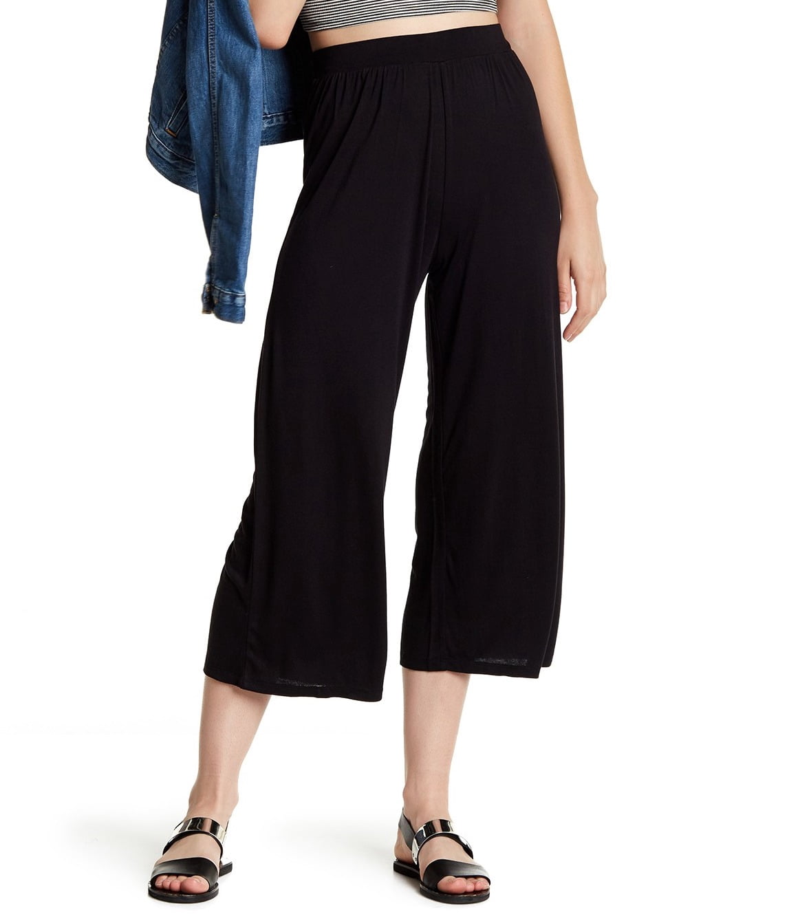Stretch Jersey Culotte Pants - Walmart 