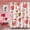 Coeur Rouge, variante sur Rideau de Douche de la Saint-Valentin, Rideau de Salle de Bain Romantique Cœur d'Amour Rouge Pailleté Tissu Imperméable Lavable en Machine avec Crochets, 72 Pouces Lx72 L