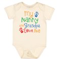 thumbnail image 3 of Inktastic Nanny and Grandpa Love Me Boys or Girls Baby Bodysuit, 3 of 5