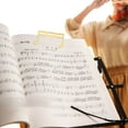 thumbnail image 4 of BESTYASH Versatile Golden Metal Sheet Music Clip for Guitar and Piano Book Holding, 4 of 8
