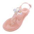 thumbnail image 2 of Heiheiup Women's Fashion Casual Flats Rhinestone Round Toe Sandals Buckle Strap Shoes, 2 of 3