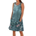 thumbnail image 2 of Taylonsss Womens Casual Sleeveless Linen Cotton Dress Solid Color Loose Fit with Pockets Relaxed Beachwear Daily Outfit, 2 of 5