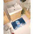 thumbnail image 3 of Snowflakes Front Door Mat Indoor Entrance, Christmas Red Black Plaid Non Slip Doormat Washable Low Profile Inside Rugs for Entryway, 16''''x24'''', 3 of 6