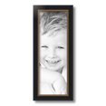 thumbnail image 2 of ArtToFrames 6x17 inch Black Velvet with Gold Picture Frame, Black MDF Poster Frame (4690), 2 of 7