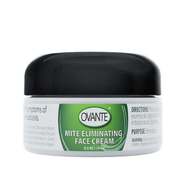 Ovante Demodex Crema Facial Eliminadora de Ácaros para Humanos con Demodex | Originales | - 0,5 onzas