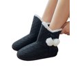 thumbnail image 2 of TheFound Women Winter Slipper Socks Fuzzy Floor Socks with Anti-Slip Sole, 2 of 5