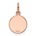 thumbnail image 3 of 14k Rose Gold Plain .011 Gauge Round Engraveable 10mm Disc Charm XRM134/11, 3 of 4