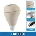 thumbnail image 3 of Unique Bargains Gear Shift Knob Stick Shifter for Lexus ES300h ES350 GS300 GS350 GS430 GS450h GS460 Beige Silver Tone, 3 of 7