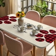 thumbnail image 3 of Buffalo Plaid Paw Table Cloths for 5 Foot Rectangle Tables, Cute Cats Pets Pawprints Farmhouse Retro Patio Waterproof Elastic Fitted Tablecloths, Washable Rectangular Table Cover for Camping, 3 of 8