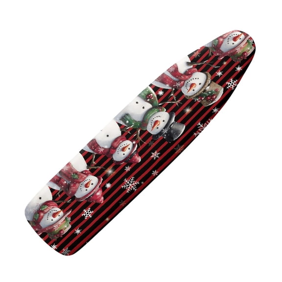 HELLHERO Adjustable Straps Iron Pad Board Cover & Iron Board Covers Easy Installation for Lightweight Iron Replacement Cover Snowman Stripes