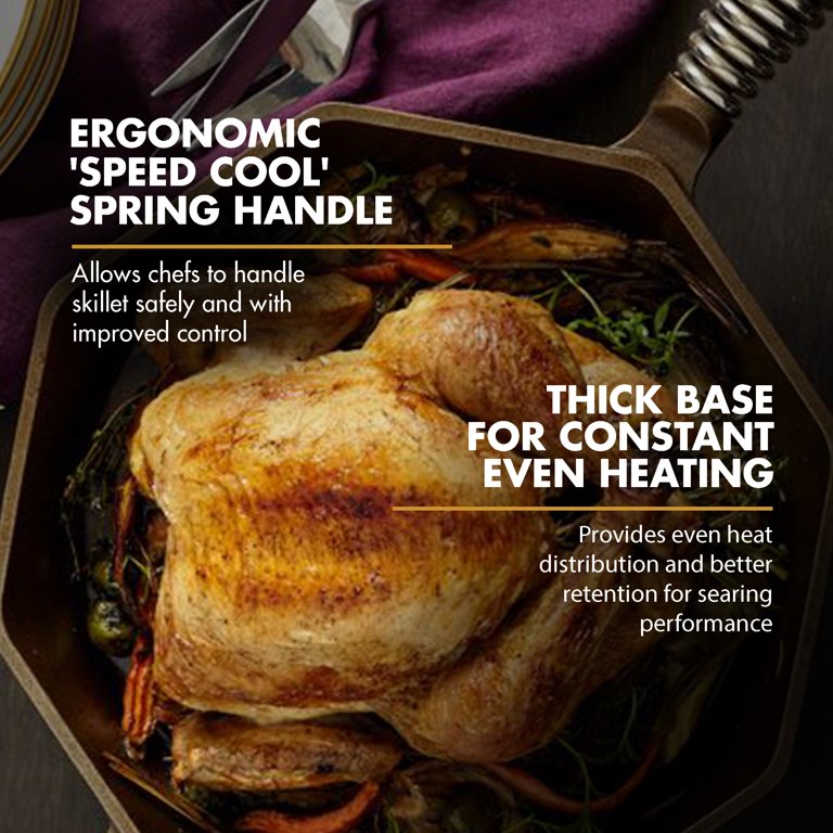 FINEX 8 Inch Cast Iron Skillet With Lid - Pre-Seasoned, Handcrafted In USA, Works On All Cooktops