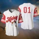 thumbnail image 3 of Camisetas de béisbol de dibujos animados de Mickey Mouse de Disney MINISO para niños adultos, camisetas de manga corta de moda de gran tamaño en 3D de Minnie, 3 of 5