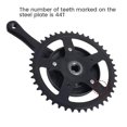 thumbnail image 2 of Bicycle Crank Set Single Speed 44T Crankset Aluminum Alloy 170mm Crank Cycling Accessories, 2 of 5