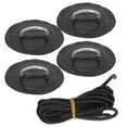 thumbnail image 2 of Peahefy Inflatable Boat D‑Ring Buckle, Sturdy Soft Rubber Core Inflatable Boat D‑Ring Pad For PVC Inflatable Boat Raft, Dinghy, Kayak, Canoe, Surfboard, 2 of 8