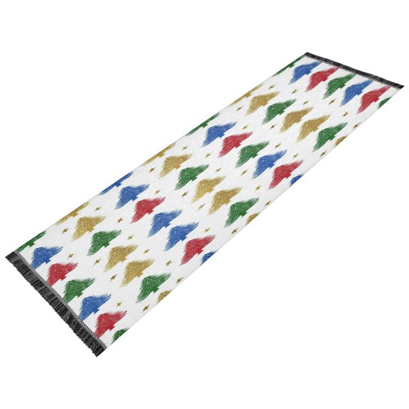 Vintage Modern Runner Rug,Non Slip Machine Washable 72"x23.5" Polyester Material Pet-Friendly Durable,Applicable to Entryway Rug Living Room Rug Dotted with Golden Stars