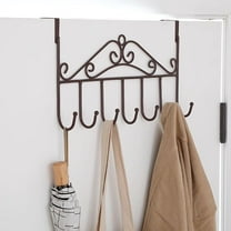 LQQBOX Door Hanger Hook, Over The Door Hooks, Over Door Towel Rack for Bathroom, Over Door Coat Hanger Organizer, Back of Door Hooks for Hanging Clothes