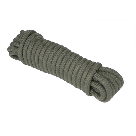 Extreme Max 3008.0427 16-Strand Diamond Braid Utility Rope - 1/2" x 25', OD Green