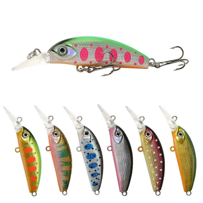 37mm 3g Micro Tackle Crankbaits Stream bait Minnow Lures Sinking Minnow  Baits Fish Hooks COLOR G 