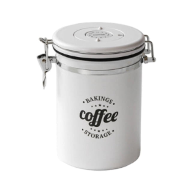 veasfak Coffee Beans Airtight Container Easy to Use Practical Sturdy Stainless Steel Large