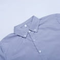 thumbnail image 5 of Men Shirts Long Sleeve Striped Regular Fit Pleated Wrinkle Elastic Work formal Shirt Top M, 5 of 6