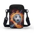 thumbnail image 2 of HELLHERO with Zipper Crossbody Sling Bag, Polyester Women Shoulder Bag for Adult, FlameWaterBall, 2 of 7