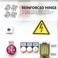 thumbnail image 4 of Miangastore 4pcs Cabinet Door Damper Hinges Metal Industrial Hinges for Power Distribution Box, 4 of 9