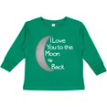 thumbnail image 3 of Inktastic I Love You to the Moon & Back. Boys or Girls Long Sleeve Toddler T-Shirt, 3 of 5