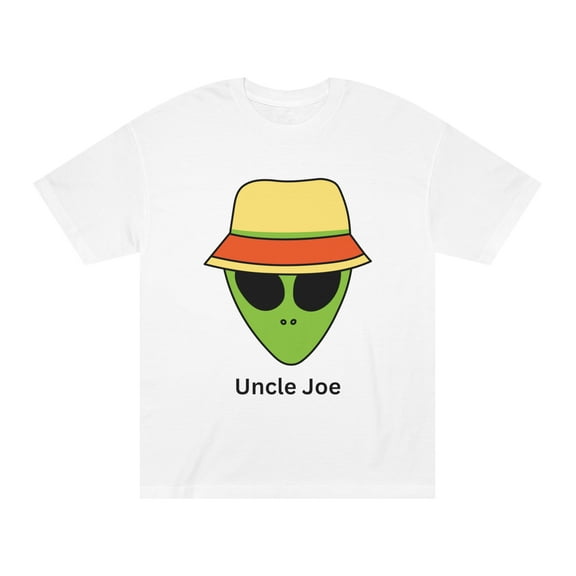 Uncle Joe Alien Unisex Short Sleeve Classic T-Shirt Pullover Crewneck