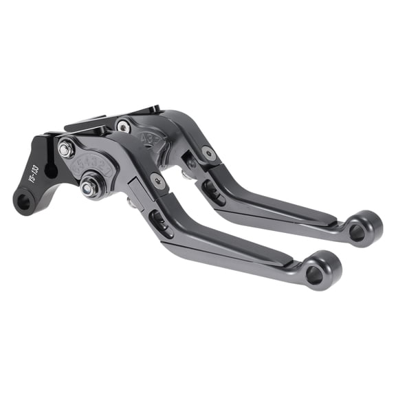 Unique Bargains Short Long Brake Clutch Levers for Suzuki GSXR150 2017-2020 Adjustable Motorcycle Handlebar Brake Lever Aluminum Alloy Solid Titanium Tone