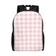 thumbnail image 1 of Fotbe Pink Checkboard Mochila de Viaje para Laptop, Mochila Ejecutiva Delgada y Resistente 15.6", 1 of 8