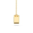 thumbnail image 2 of KEEVA JEWELS 1.00Ct Emerald Shape Moissanite Solitaire Pendant Necklace for Women 18 Inch Chain Made in 18K Yellow Gold Plated Silver, 2 of 3